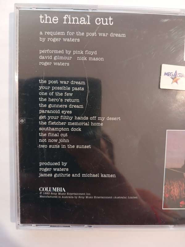 Pink Floyd, The Final Cut CD, Australia, Remastered