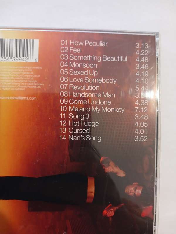 Robbie Williams, Escapology CD, EU