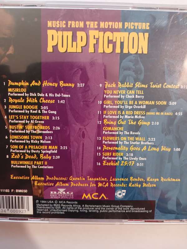 Pulp Fiction, Motion Picture Soundtrack CD