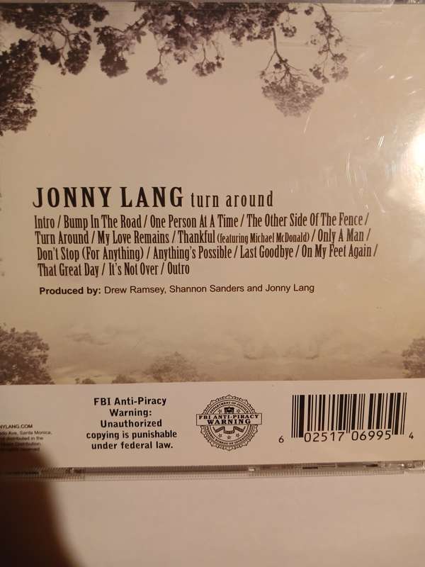 Jonny Lang, Turn Around CD, US