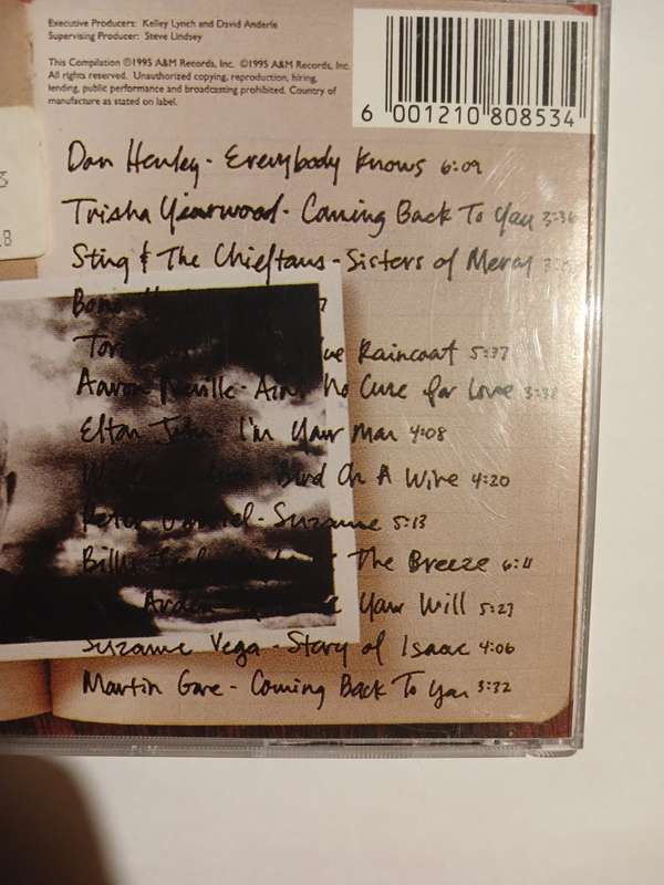 Leonard Cohen, Tower of Song, The Songs of Leonard Cohen CD