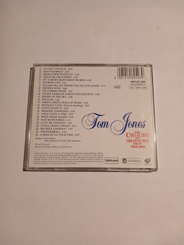 Tom Jones, The Collection of Greatest Hits from 1964-1969 CD