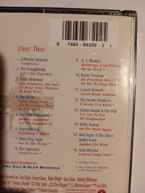 Forrest Gump, The Soundtrack, 2 x CD, EU