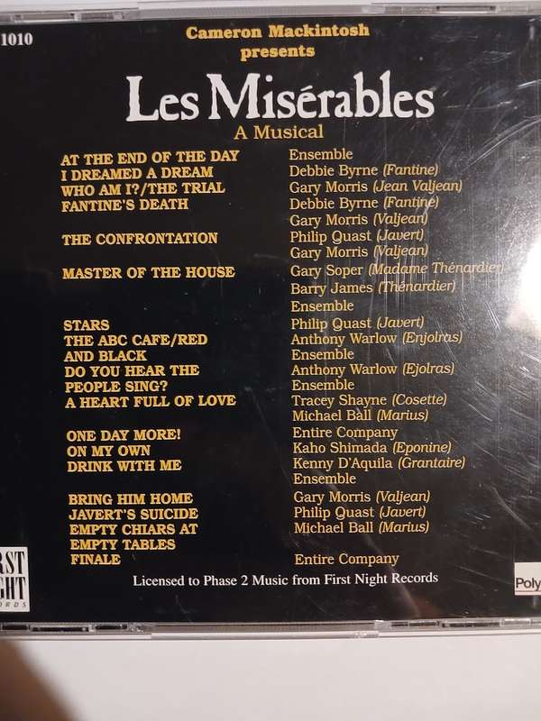 les Miserables, Highlights from the Musical CD