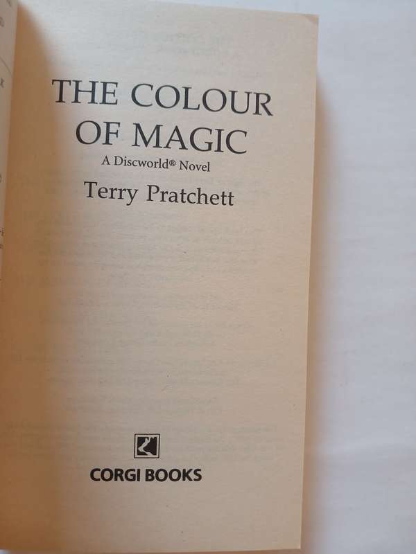 The Colour of Magic, The First Discworld Novel by Terry Pratchett