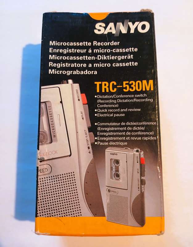 Microcassette Recorder, Sanyo, TRC-530M