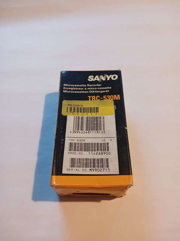 Microcassette Recorder, Sanyo, TRC-530M