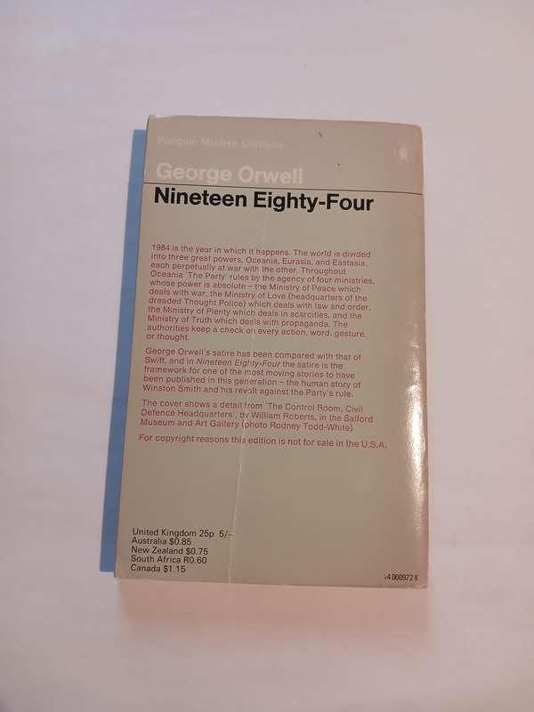 Nineteen Eighty-Four by George Orwell