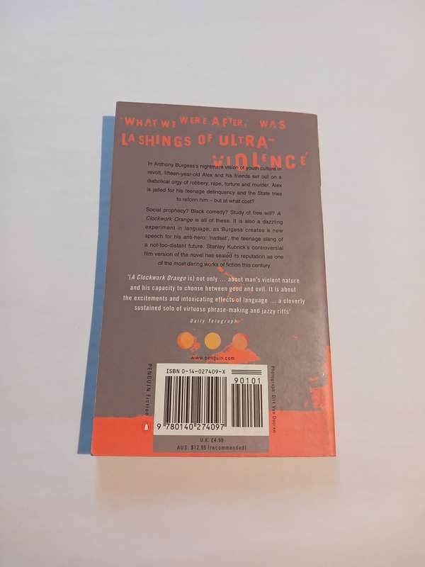 A Clockwork Orange by Anthony Burgess