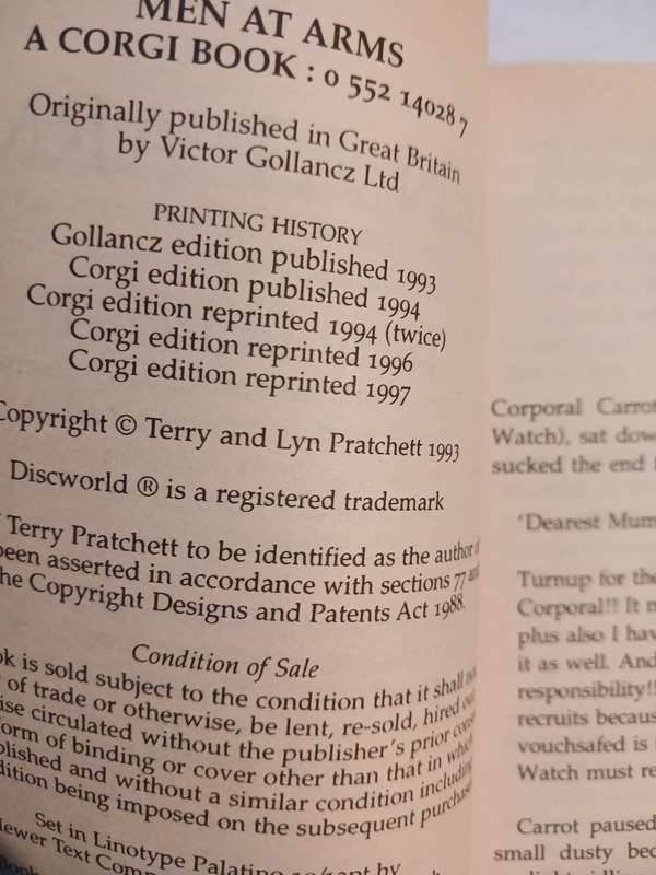 Men at Arms by Terry Pratchett