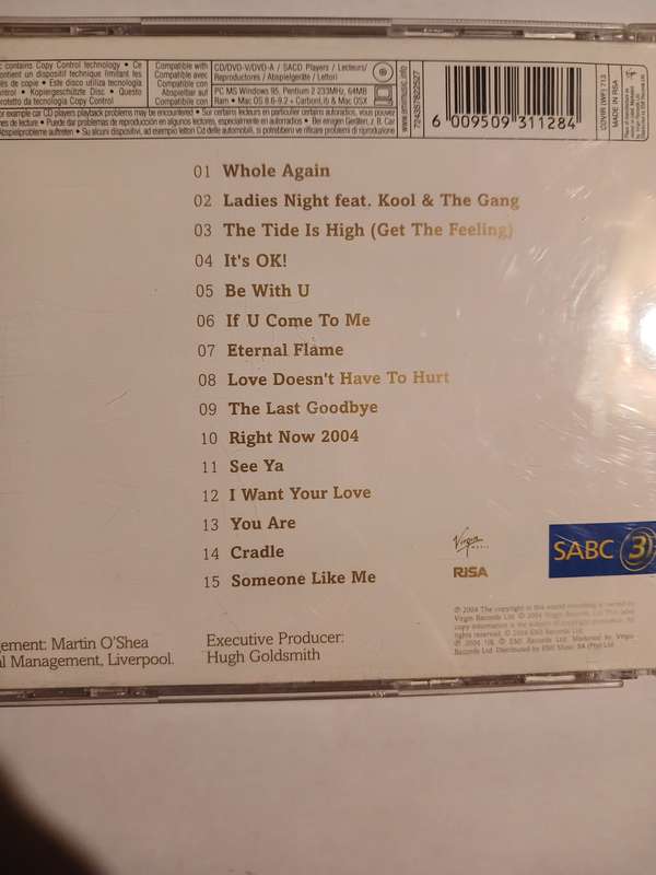 Atomic Kitten, The Greatest Hits CD