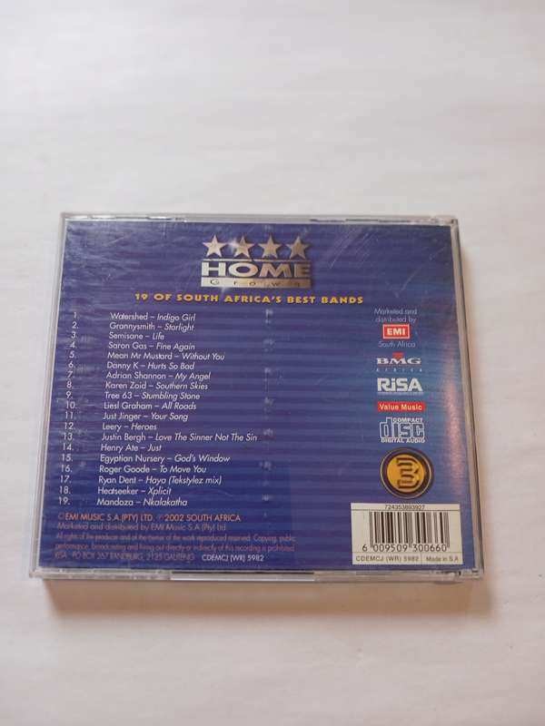Home Grown, 19 of South Africa's Best Bands CD
