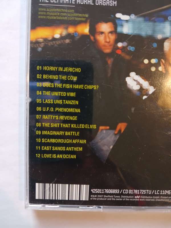 Scooter, The Ultimate Aural Orgasm CD, Germany
