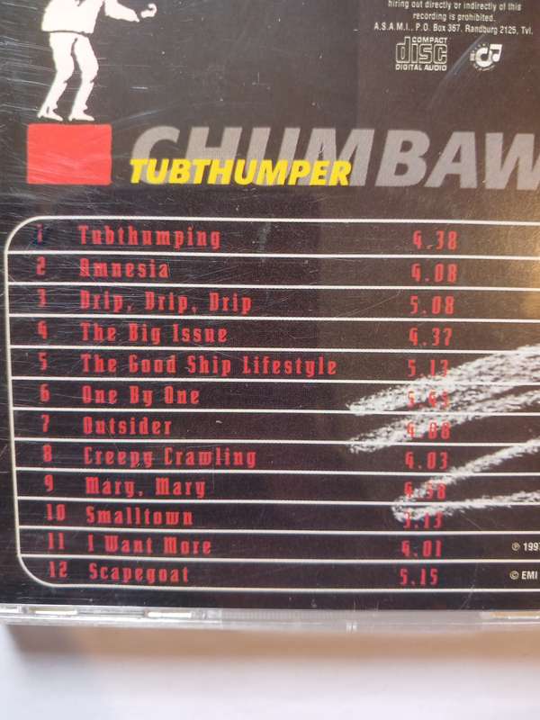Chumbawamba, Tubthumper CD