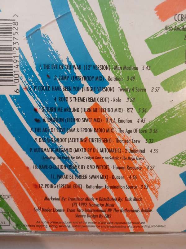 Techno Track Attack, Various Artists CD