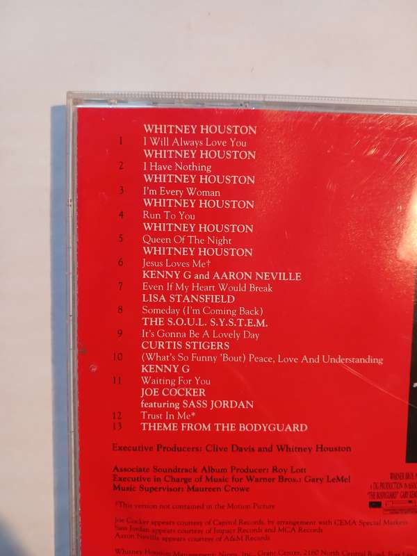 The Bodyguard, Motion Picture Soundtrack CD, EU