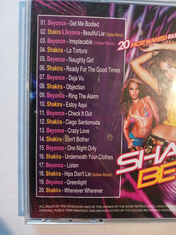 Shakira vs Beyonce The Remixes!!! Non-Stop CD