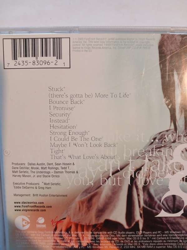 Stacie Orrico, Stacie Orrico CD, EU