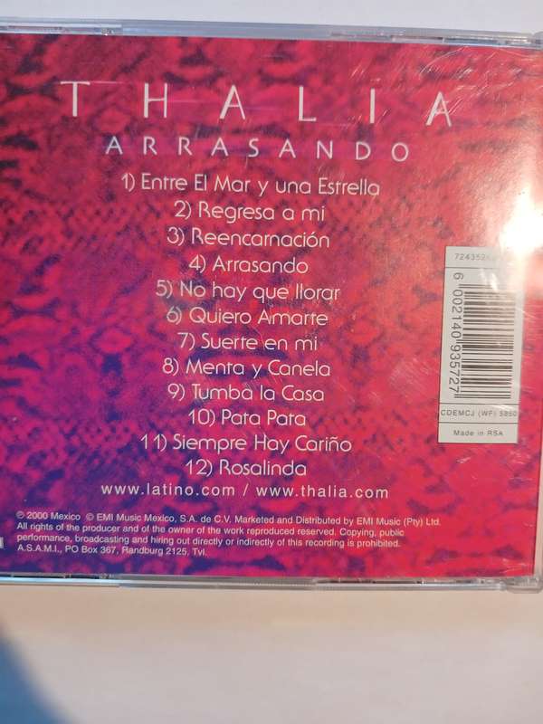 Thalia, Arrasando CD