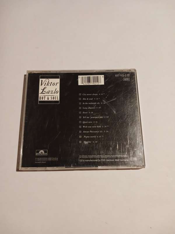 Viktor Lazlo, Hot & Soul CD, West Germany