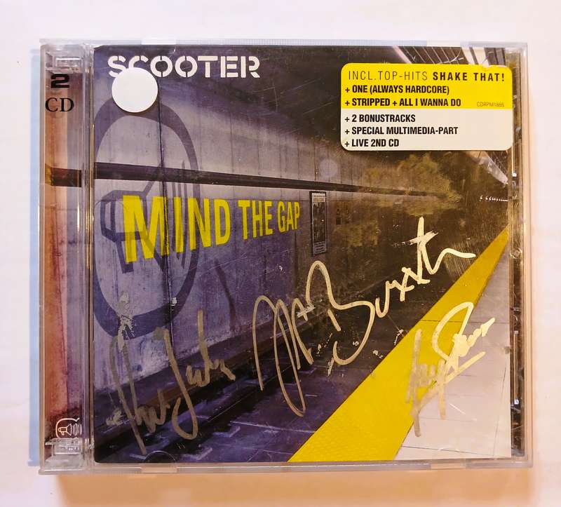 Scooter, Mind the Gap, 2 x CD, Enhanced, Signed