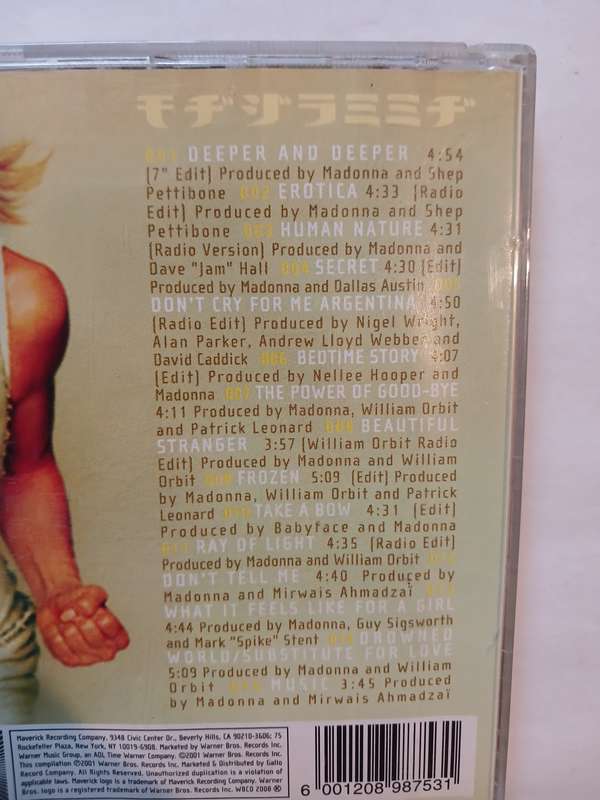 Madonna, Greatest Hits Volume 2, CD