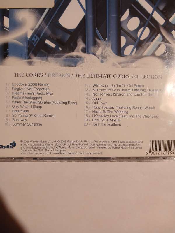 The Corrs, Dreams, The Ultimate Corrs Collection CD