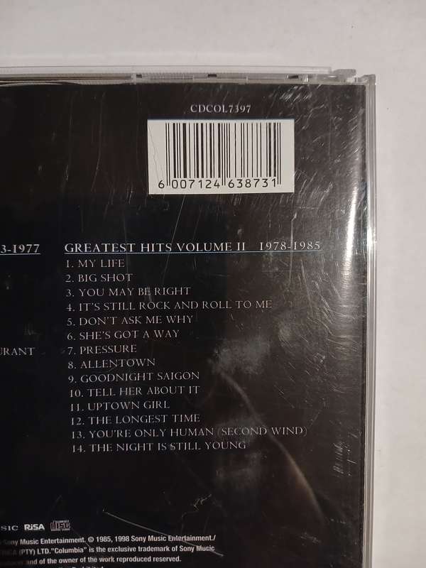 Billy Joel, Greatest Hits Volume 1 & Volume II, 2 x CD