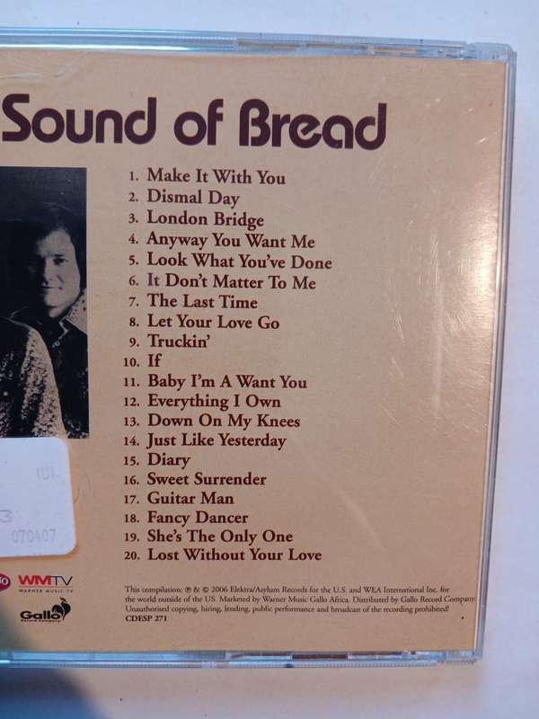 Bread, The Sound of Bread CD