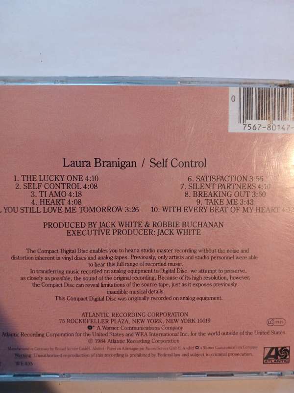 Laura Branigan, Self Control CD, Germany