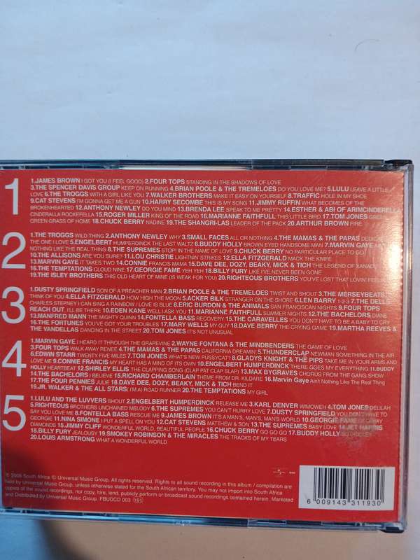100 Essential 1960's, 5 x CD