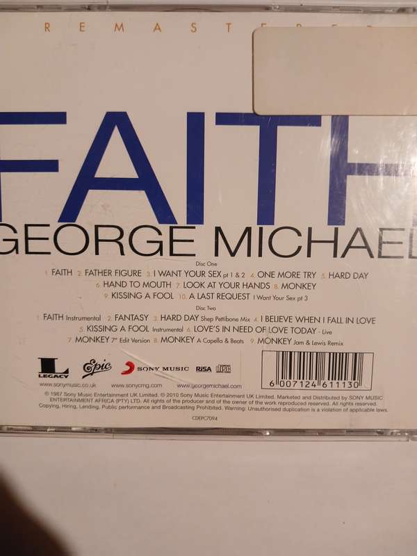 George Michael, Faith, 2 x CD, Remastered