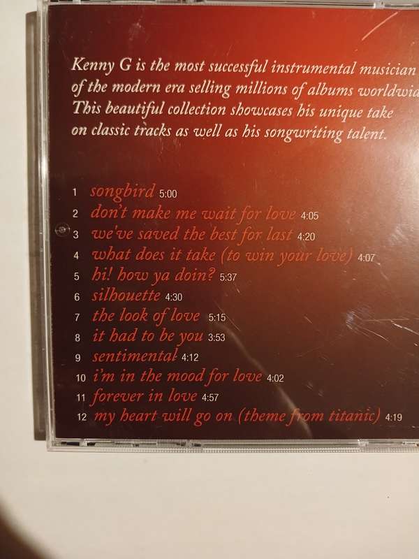 Kenny G, Forever in Love, The Best Of CD