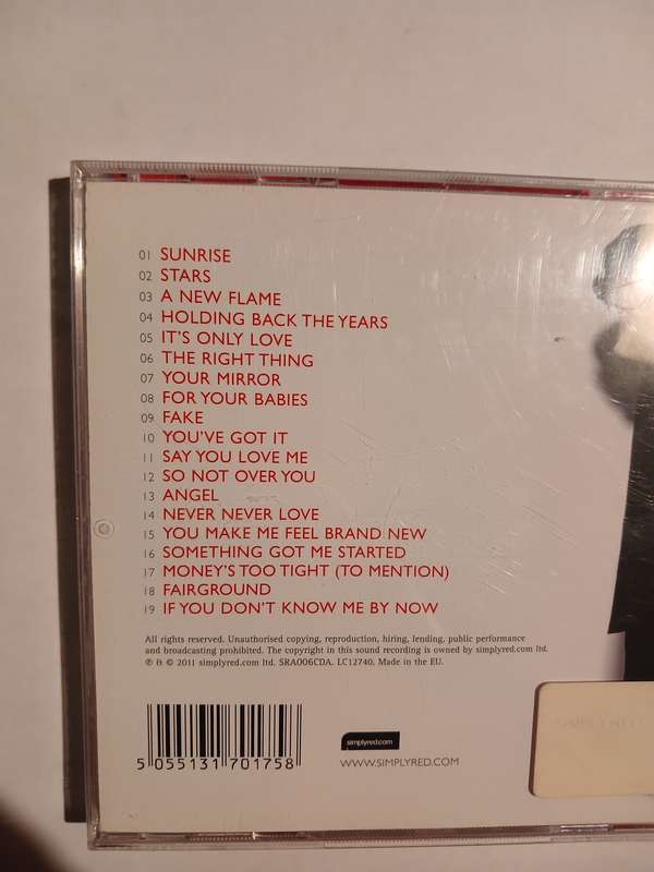 Simply Red, The Greatest Hits CD, EU