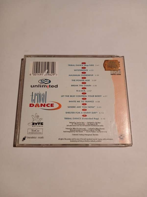2 Unlimited, Tribal Dance CD
