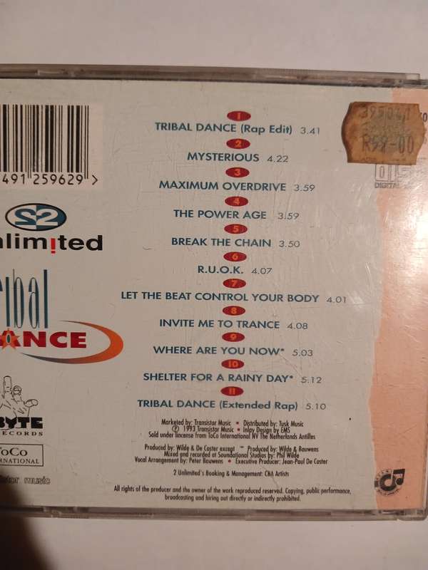 2 Unlimited, Tribal Dance CD