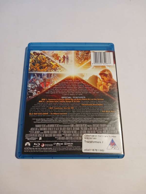 Transformers, Revenge of the Fallen Blu-ray Disc, Two-Disc Special Edition