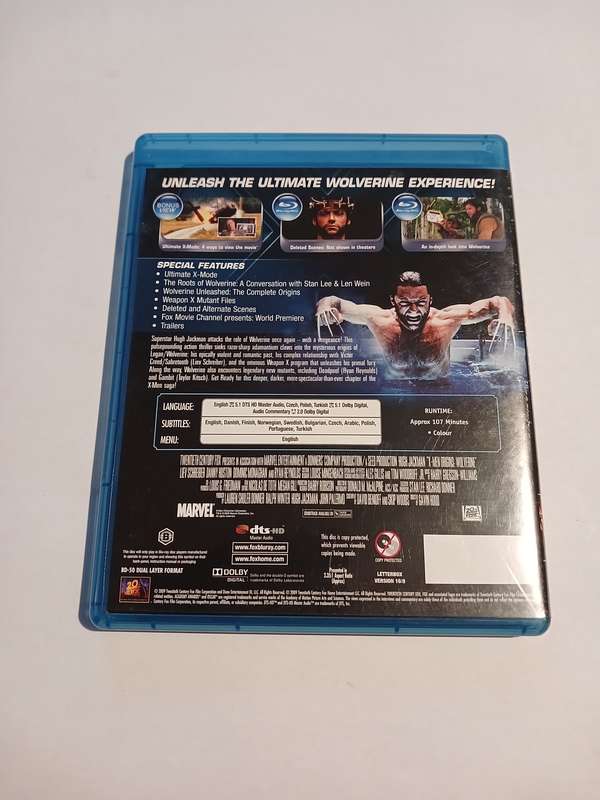 X-Men Origins, Wolverine Blu-ray Disc