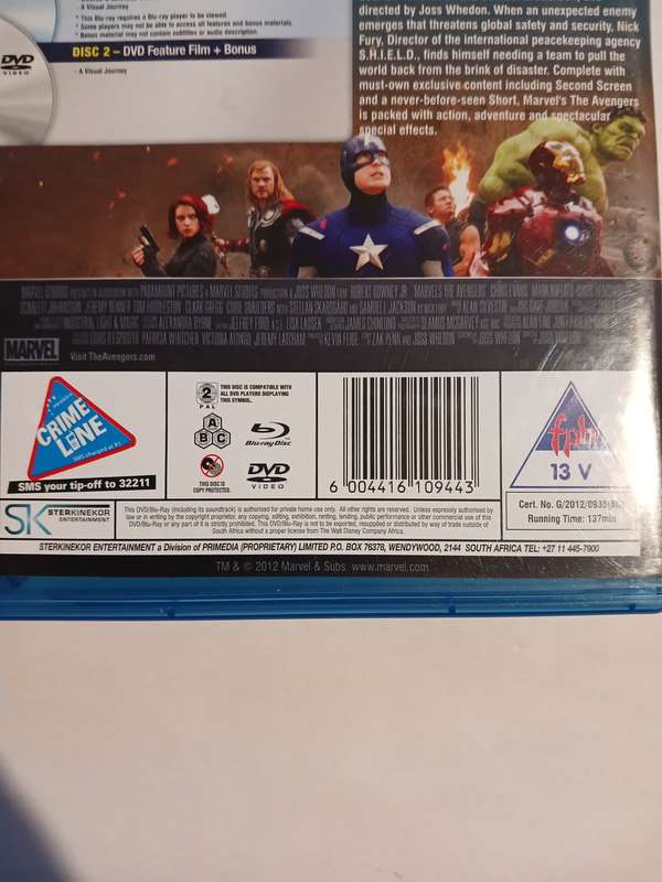 The Avengers, Marvel Blu-ray