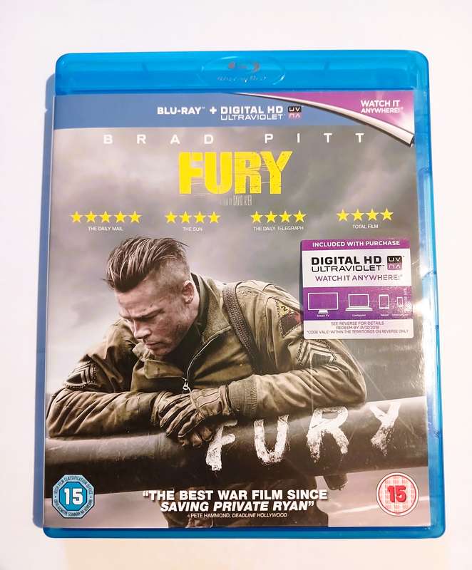 Fury Blu-ray Disc, Mastered in 4K