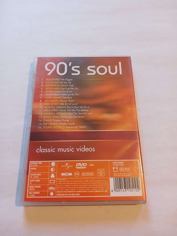 90's Soul, Classic Music Videos DVD