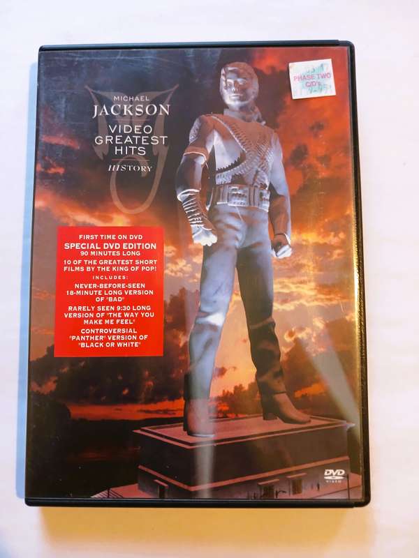 Michael Jackson, Video Greatest Hits, History DVD