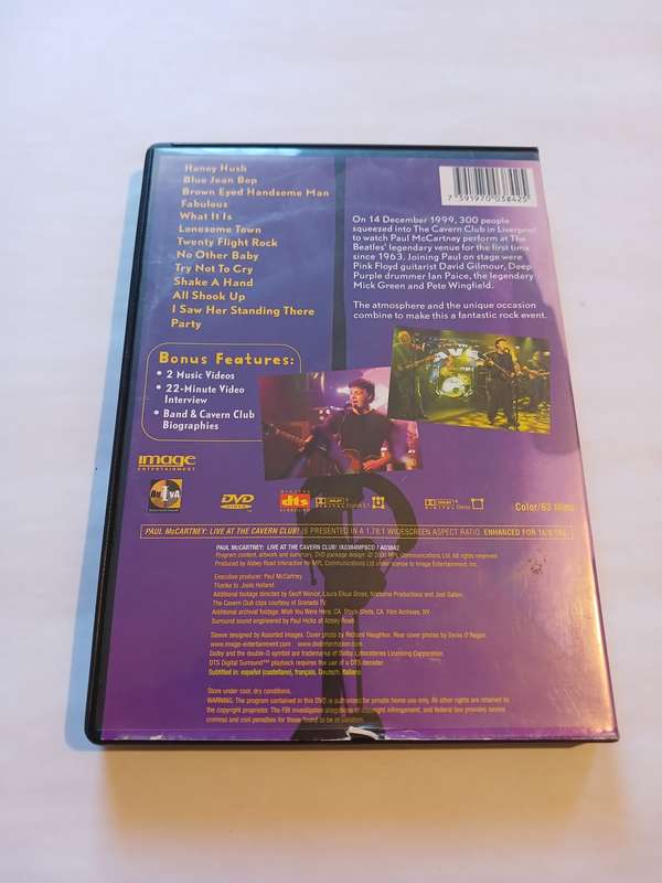 Paul McCartney Live at the Cavern Club DVD