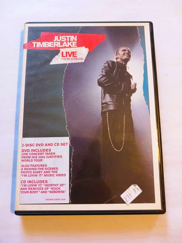 Justin Timberlake Live from London CD/DVD
