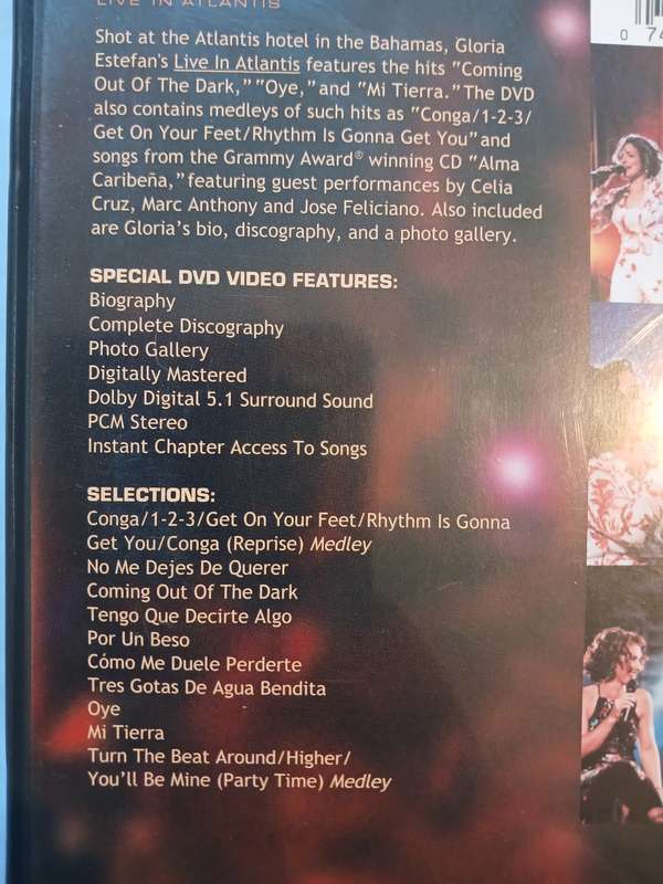 Gloria Estefan, Live in Atlantis DVD