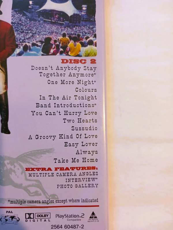 Phil Collins, Serious Hits Live, 2 x DVD