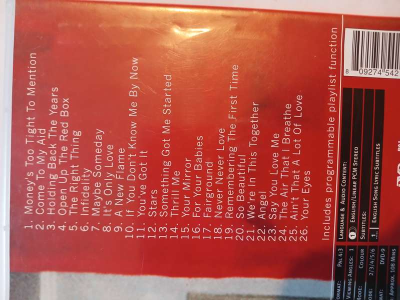 Simply Red, Greatest Video Hits DVD