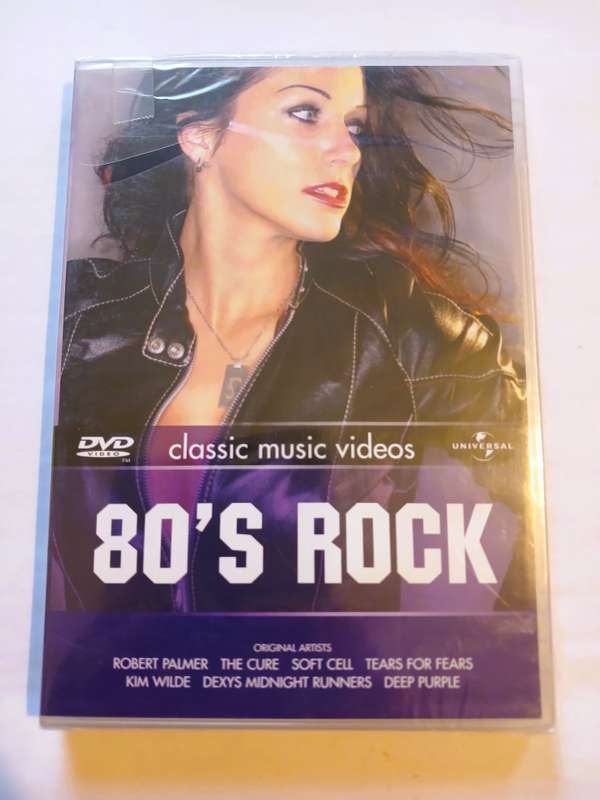 80's Rock, Classic Music Videos DVD, New