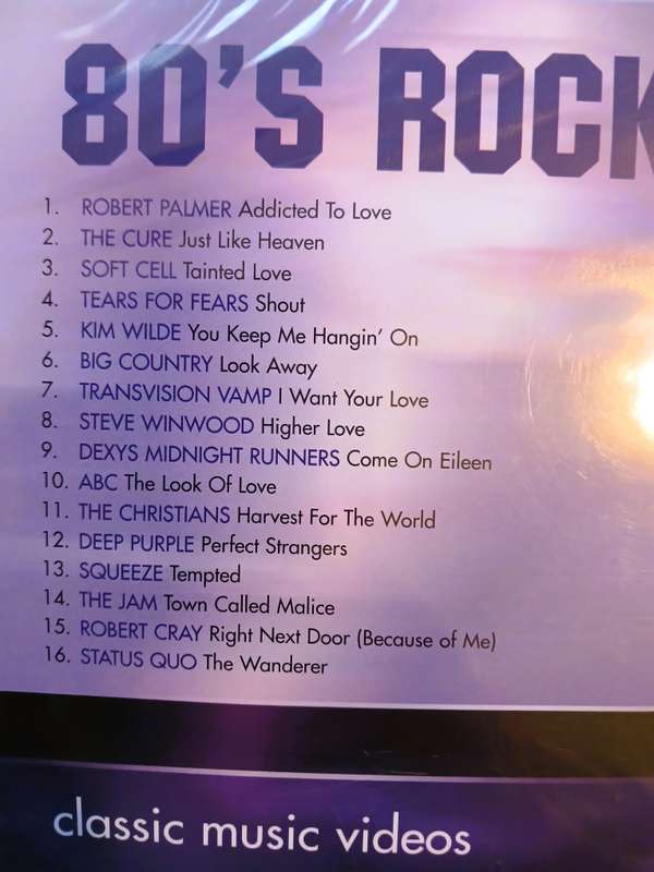 80's Rock, Classic Music Videos DVD, New