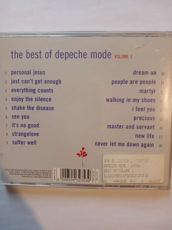 Depeche Mode, The Best Of, Vol. 1, CD